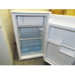 A LEC fridge with small box freezer, 81cm x 48cm x 52cm
