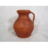 A 19th century Wedgwood Redware water jug, impressed factory marks to the base, c.1860's 15cm (h)
