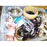 A large quantity of predominantly modern costume jewellery
