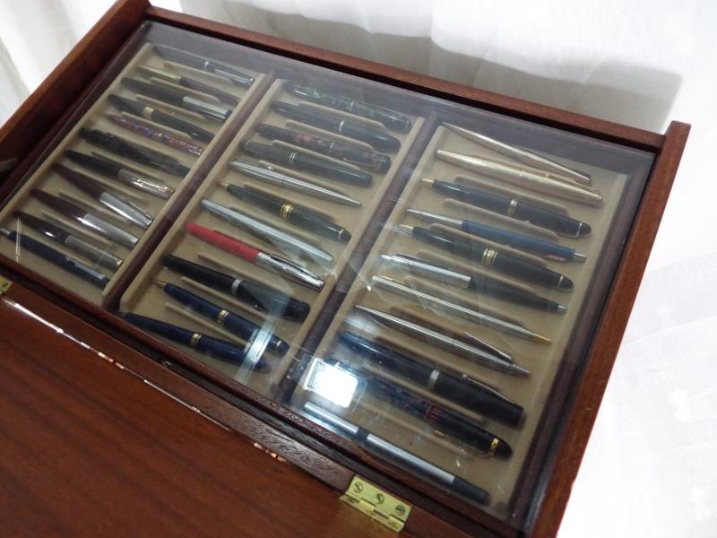 A cabinet marked Darlena comprising nine drawers containing approximately 300 contemporary pens, - Image 3 of 6