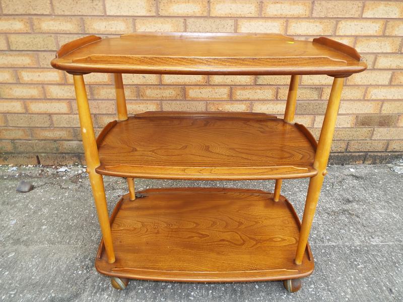 An Ercol tea trolley, 75 cm x 71 cm x 46 cm