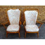 Two Ercol Windsor chairs - (loose cushion fillings not included in the lot) - Est £60 - £100