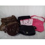 A collection of lady's handbags to include an original Ferromoda genuine Italian leather handbag in