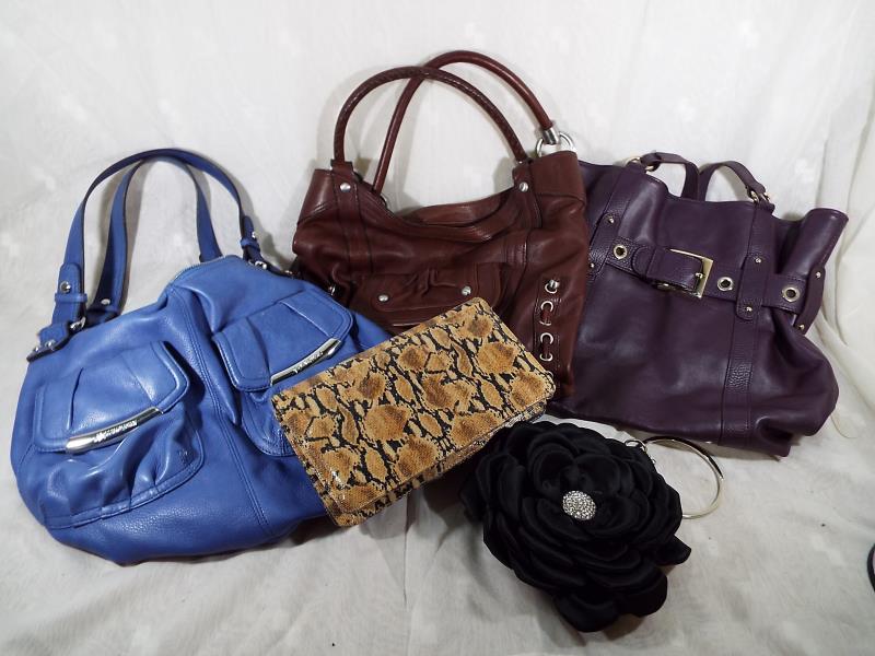 A collection of lady's handbags to include a Jane Shilton leather evening bag, a B Makowsky lady's