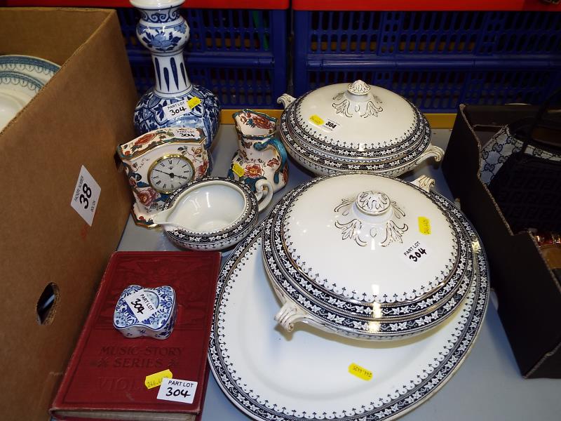 A mixed lot of ceramics to include Delft, Marne tableware, Mason's Ironstone decorated in the Java - Image 2 of 2