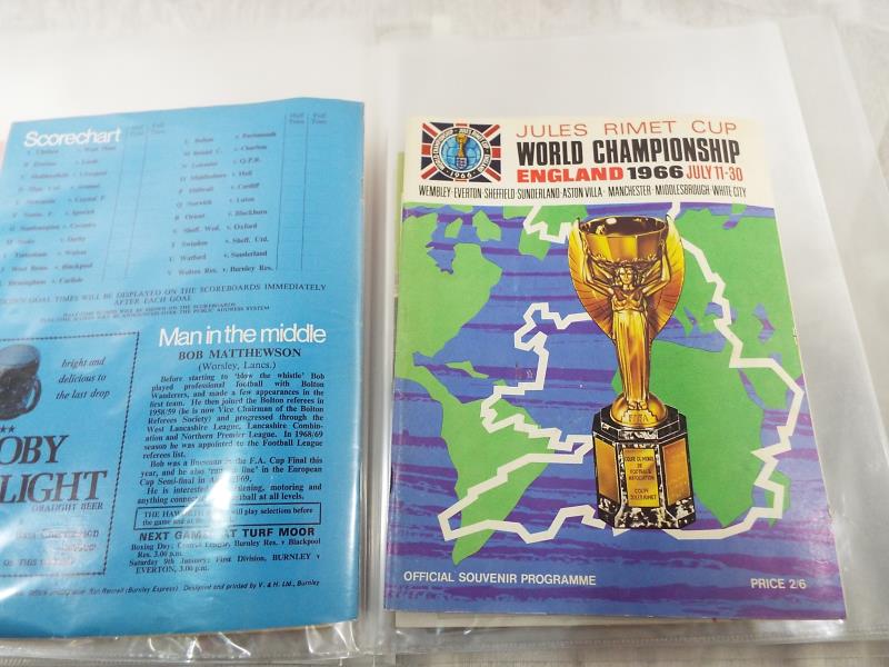 A Jules Rimet Cup, World Championship 1966 football programme, excellent condition with some