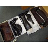 Four pairs of lady's boots to include leather riding boots, Mark Todd and other, UK sizes 6 - 7,