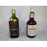A Haig blended Scotch Whisky, gold label, ca 1970's and a Bell's De Luxe blended Scotch Whisky, 12