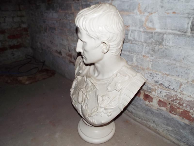 A large bust depicting Augustus Caesar, - Image 2 of 2