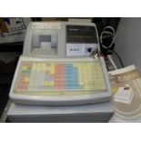 A Sharp XE-A 213 digital cashiers till with key and manual