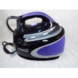 Ex-Display - A Morphy Richards Steam Station in purple and black, Est £40 - £80