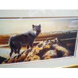 A signed print entitled The Last Wolf signed in pencil lower right Geoff Taylor 2000 mounted and