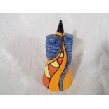 A conical  sugar shaker by Lorna Bailey depicting the Twister 14 cm (h)