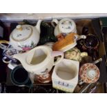 A mixed lot of ceramic teapots