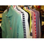 A large collection of good quality t-shirts sweat shirts and tops to include Weird Fish, Joules,