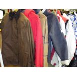 Lady's Fashion - A collection of outdoor clothing / coats to include Barbour, Land's End, Toggi,