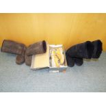 A pair of lady's Sketchers, Sport UK size 6, boxed, a pair Celt winter boots and a pair of Emu