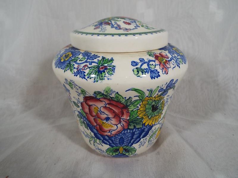 A Mason's Ironstone ginger jar made for Harrod's,factory marks to the base 12.5cm (h) - Est £20 - - Image 2 of 5