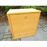 A small pine drinks cabinet with lower drawer, 64cm (h) x 60cm (w) x 38cm (d) - (see also lot 57)