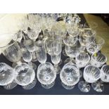 A collection of good quality drinking glasses to include Villeroy and Boch and similar (qty)