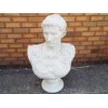 A large bust depicting Augustus Caesar,