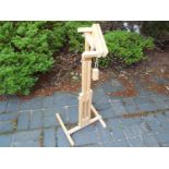 An artist's wooden easel