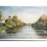 After Maurice Baker - a print entitled The Severn, Shrewsbury,