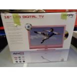 A sixteen LCD digital pink TV by Murphy