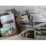 Approximately 450 early period UK topographical mainly Southern England postcards to include real