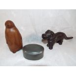 A good quality cast iron nut cracker in the form of a dog, patent No.