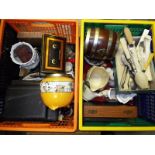 A good mixed lot to include ceramics, cased flatware, biscuit barrel,