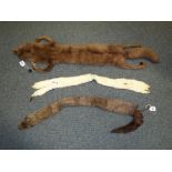 Three fur stoles