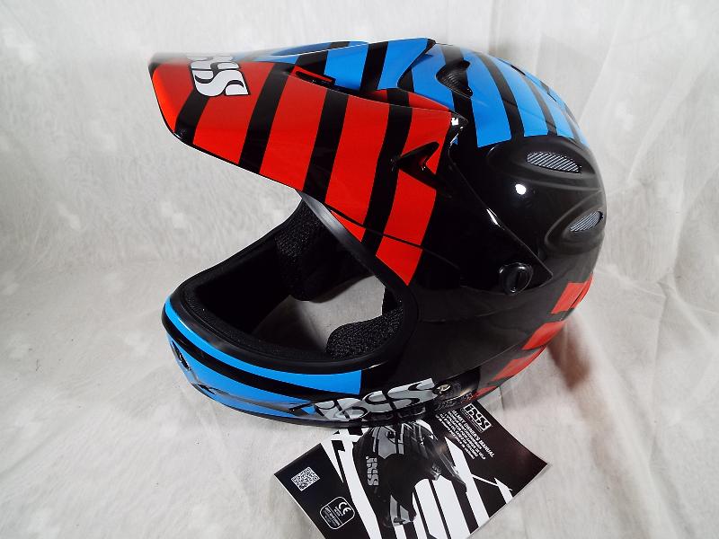 An Ixs cycling helmet,