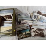 Approximately 400 Scottish early period postcards to include real photographs,