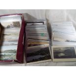 Approximately 350 early period Cumbria postcards to include real photographs, topographical art,