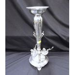 A silver plated epergne by Latham & Morton, circa 1870's,