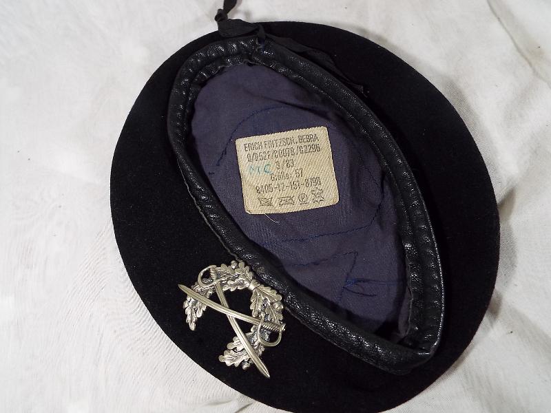 A German Federal Army beret with cap badge