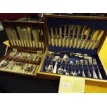 Two good quality canteens of cutlery to include The Milton comprising 53 peices (2)