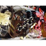 A large quantity of costume jewellery