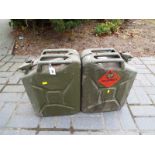 Two Jerry cans impressed mark to the side W^D 1965 RTB 47 cm x 34 cm x 16 cm (2)