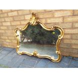 A good quality gilt framed mirror overall size 68cm x 80cm