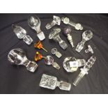 A collection of good quality glass stoppers,
