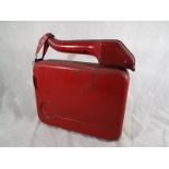 A 5 litre jerry can, red,