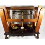 A scientific weighing balance cased