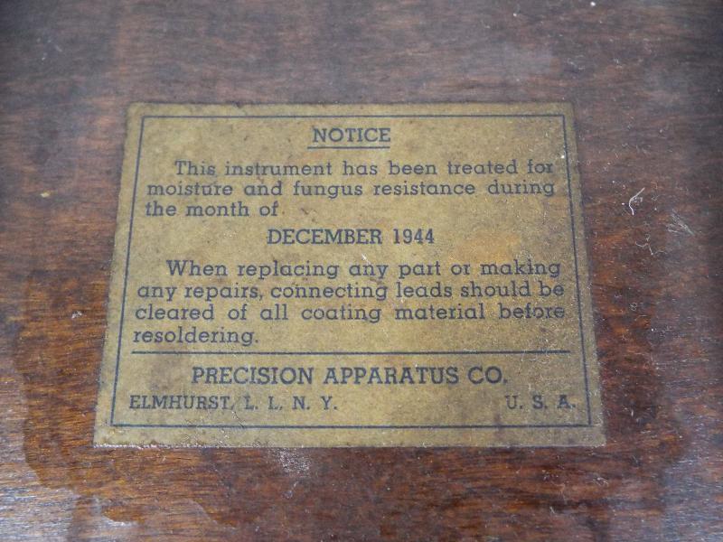 A Precision Series 856-G Ampmeter, in original wooden case, - Image 3 of 3