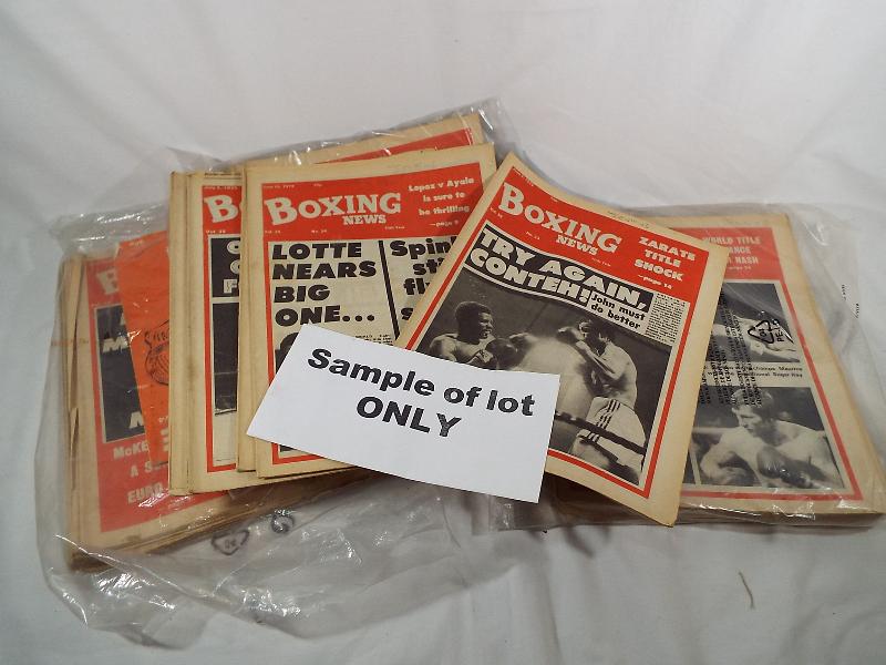 A collection of Boxing News magazines from 1979 and 1980