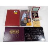 Numismatology -  Three UK proof coin collections, comprising 1970, 1971,