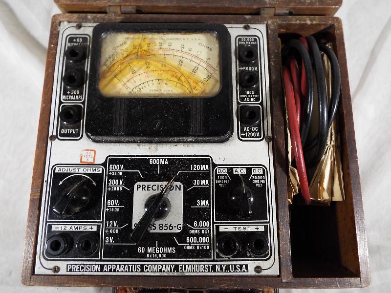 A Precision Series 856-G Ampmeter, in original wooden case, - Image 2 of 3