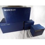 Moorcroft Pottery - four empty Moorcroft boxes