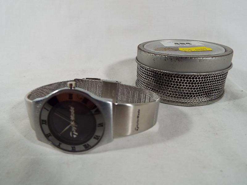 A gentleman's tailor made stainless steel wristwatch,